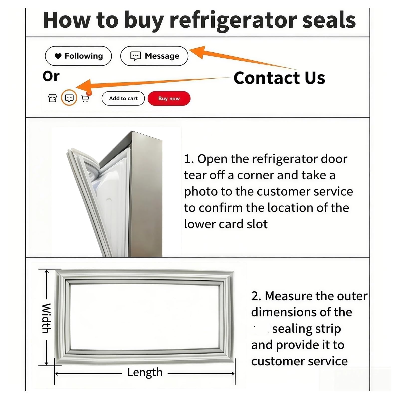 Junta de puerta magnética con tira de sellado for refrigerador de 4M