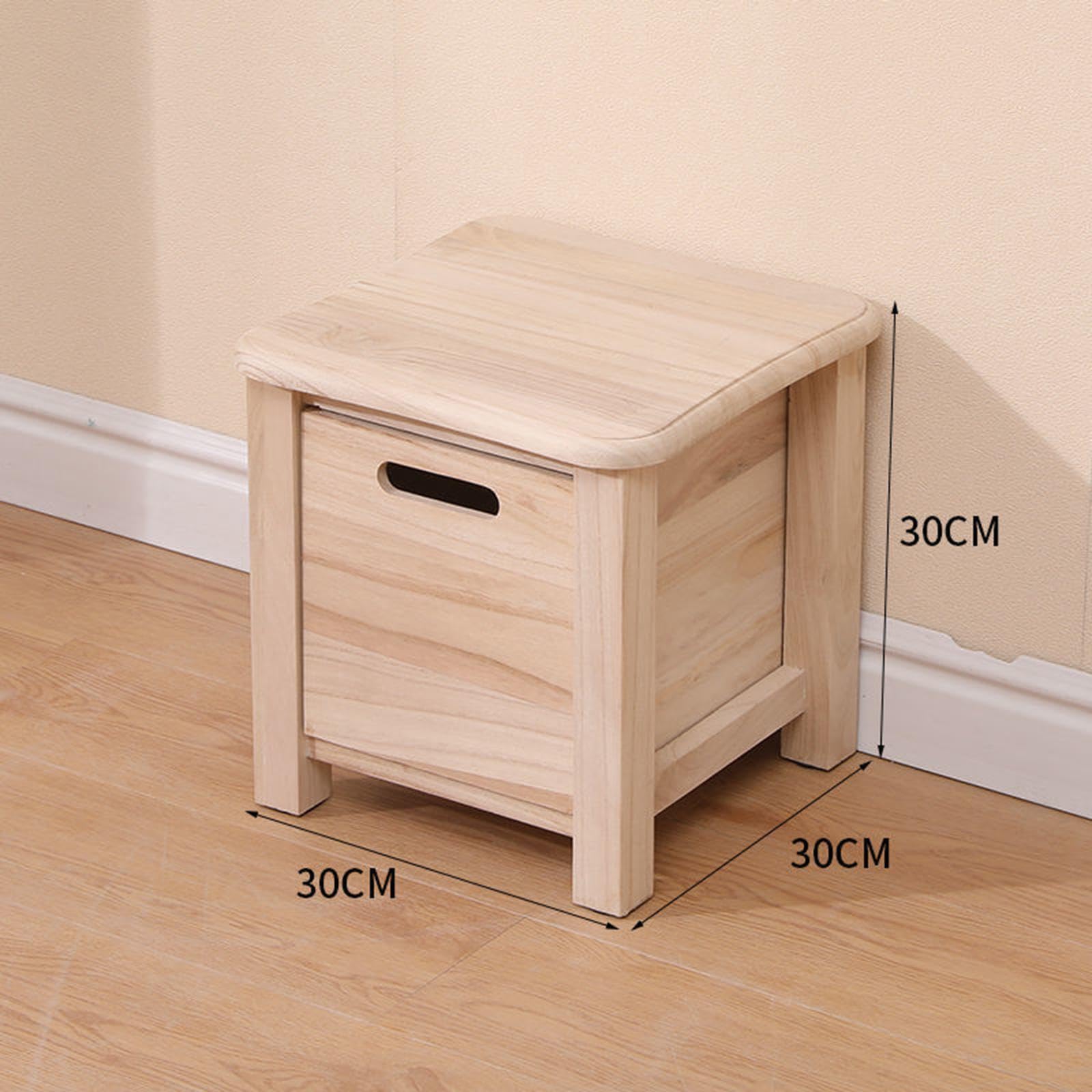 Einzigartige Aufbewahrungsbox für den Schreibtisch, ideal für Schule, Büro oder Homeoffice. Mit 3 Fächern zur Aufbewahrung von Scheren, Stiften, Holz, 30x30x30cm