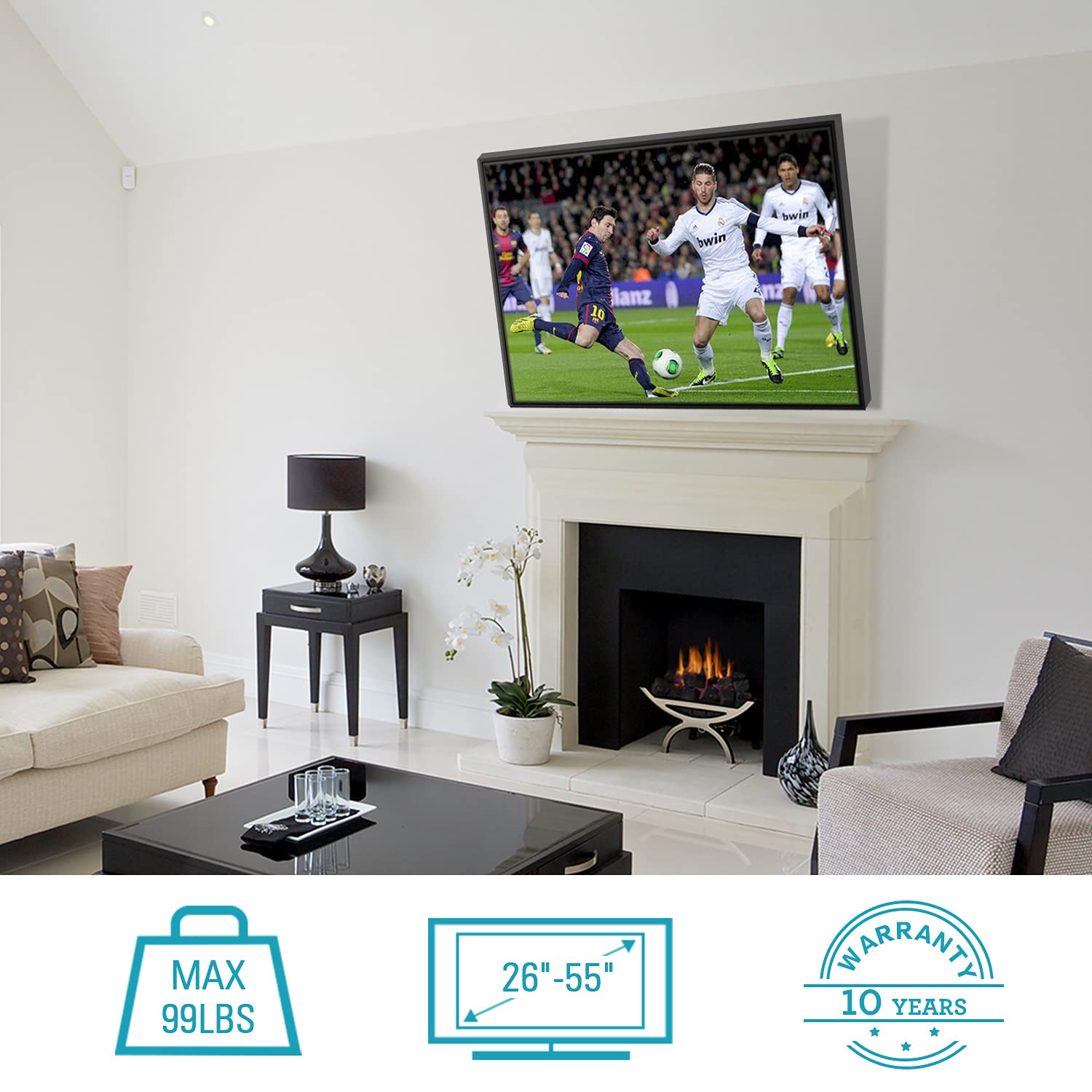 MOUNTUP UL Listed Tilting TV Wall Mount TV Bracket for Most 2655 Inch