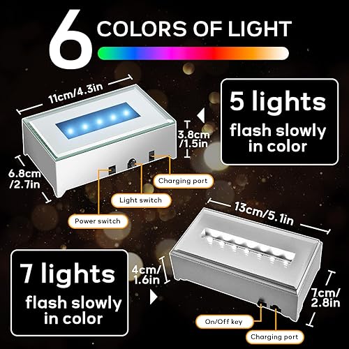 Miniatura 5 de Foto de cristal 3D personalizada, regalos personalizados para mujeres, esposa, hombres, ella, él, regalo personalizado de Navidad y celebraciones