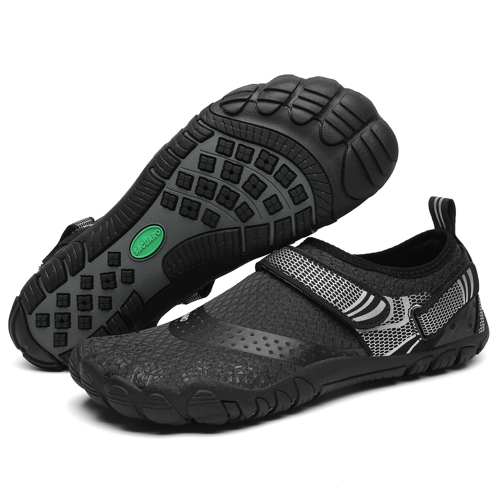 SAGUARO Women's Men's Water Shoes Quick-Dry Swiming Aqua Surf Beach Kayak Barefoot Shoes Wide Toe Box