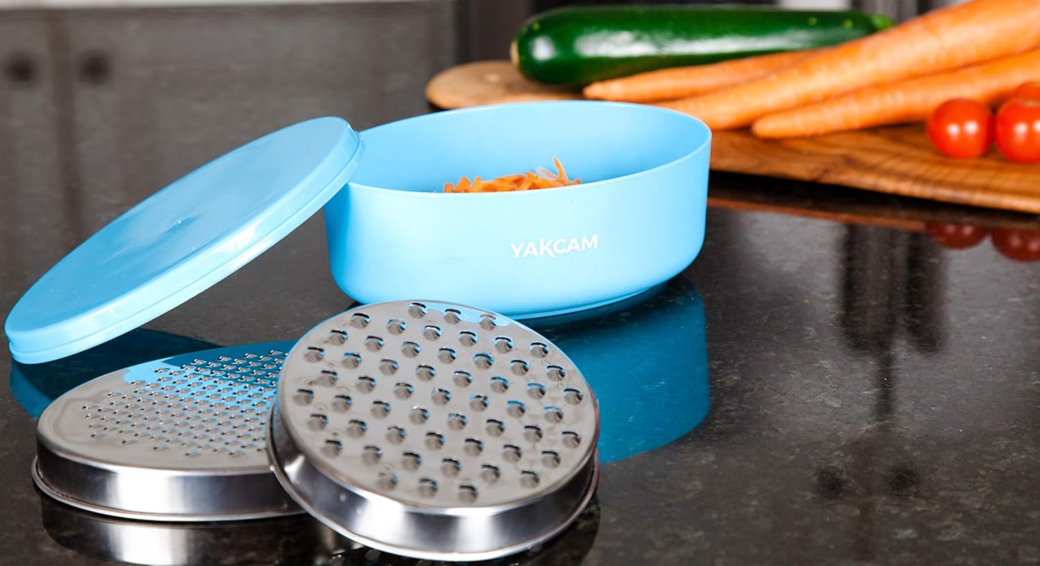 YAKC Cheese Grater with Container | Cheese Shredder | Vetable Shredder
