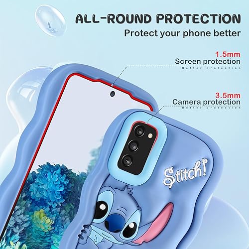 Miniatura 4 de oqpa Funda para Samsung Galaxy S20 Fe 5G, diseño de personajes 3D de dibujos animados, para niñas, niños, mujeres, adolescentes, funda Kawaii única