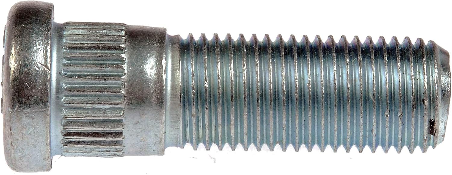 Dorman 610-330 Front M14-1.50 Serrated Wheel Stud - 15.93 mm Knurl, 46 mm Length Compatible with Select Chevrolet/GMC Models, 10 Pack (Made in USA)