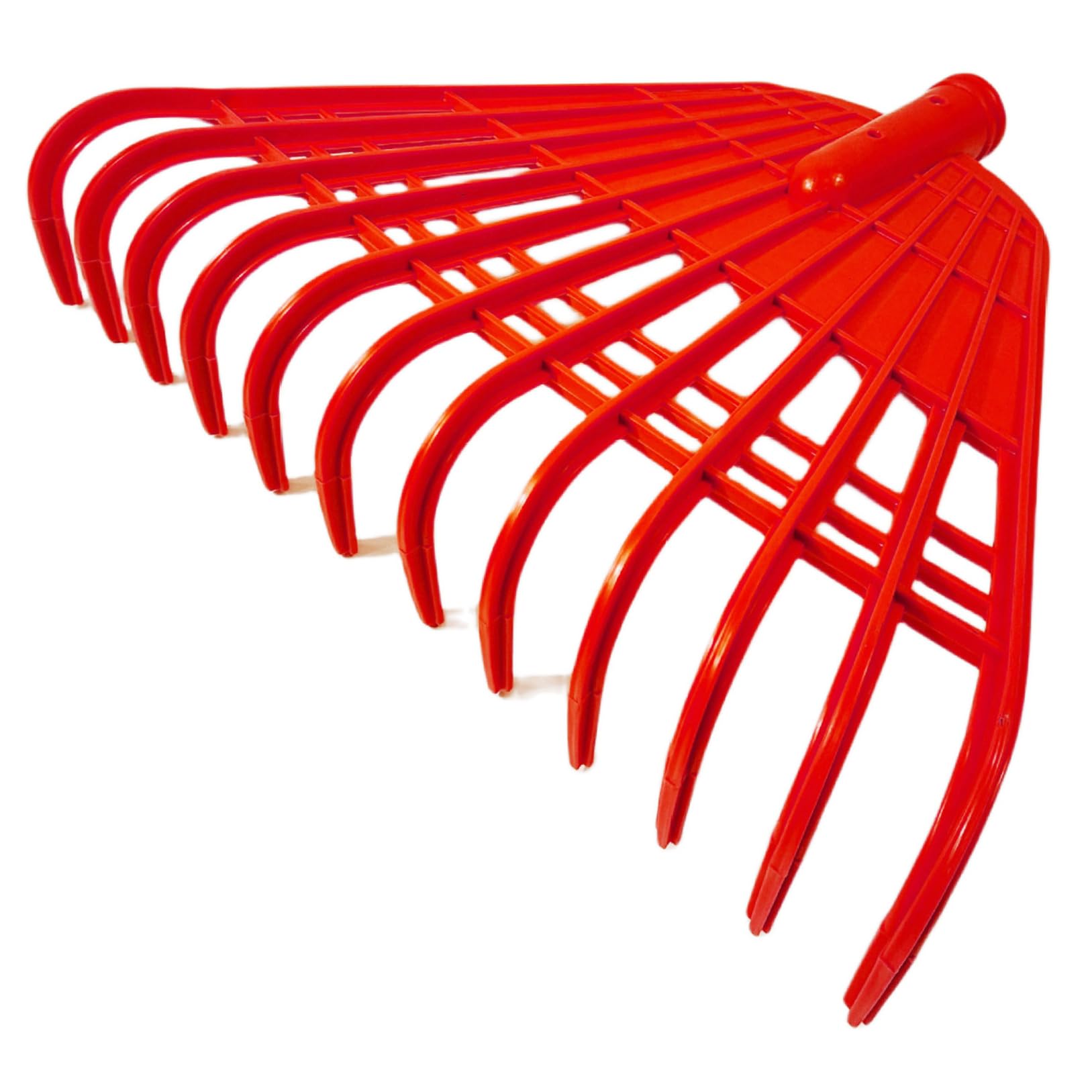 Plastic Leaf Rake for Yard, Lightweight Garden Rake with 12 Tines Efficient Rakes for Lawns Leaves Turf