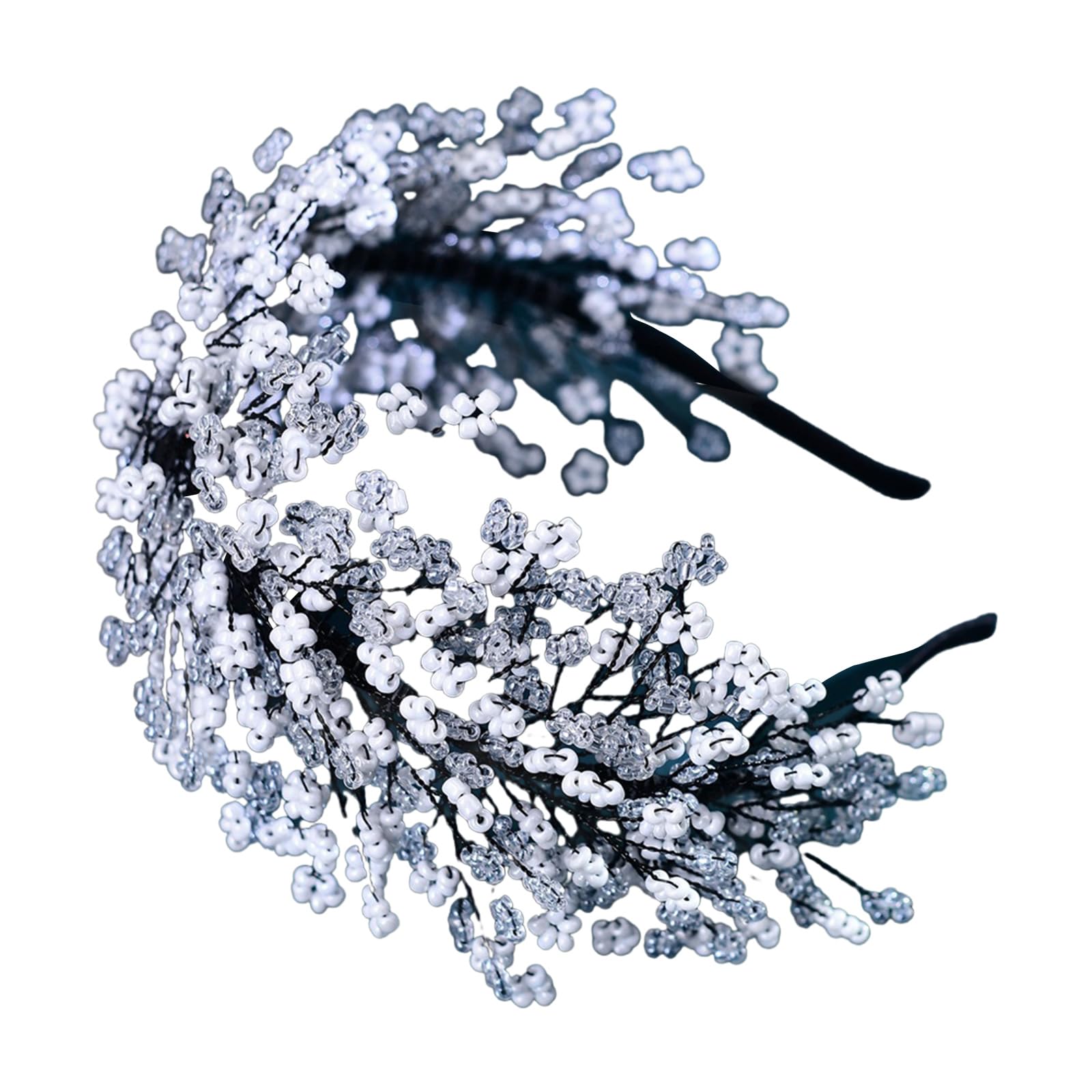 Lussuosa fascia per capelli in tessuto di cristallo per donne, estetica, per matrimoni, eventi formali, feste serali, decorazioni per capelli per feste