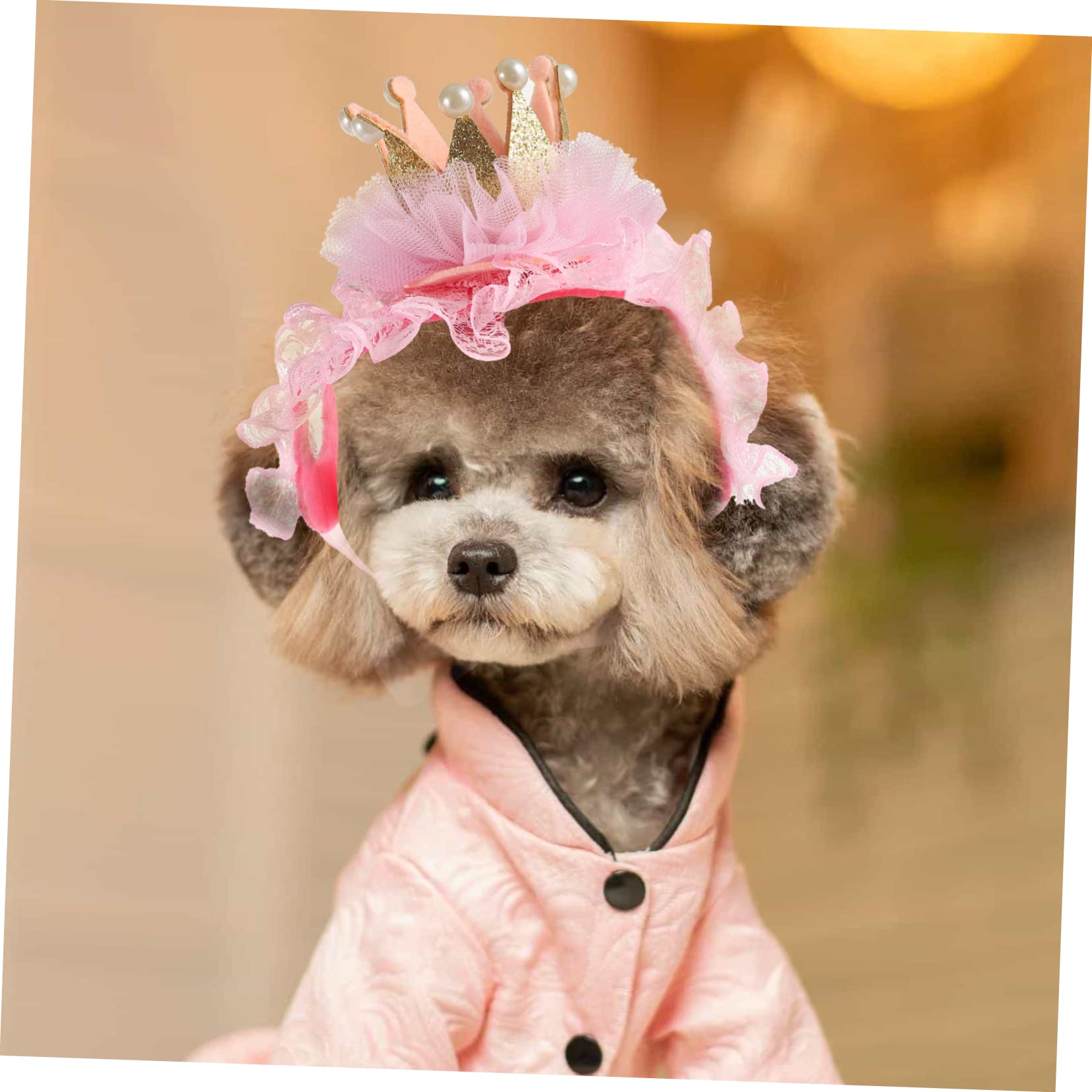 INOOMP 4sets Collari Per Gatti e Cani Con Accessori Cosplay Per Compleanni e Feste Decorazione Elegante e Confortevole Per Animali Domestici