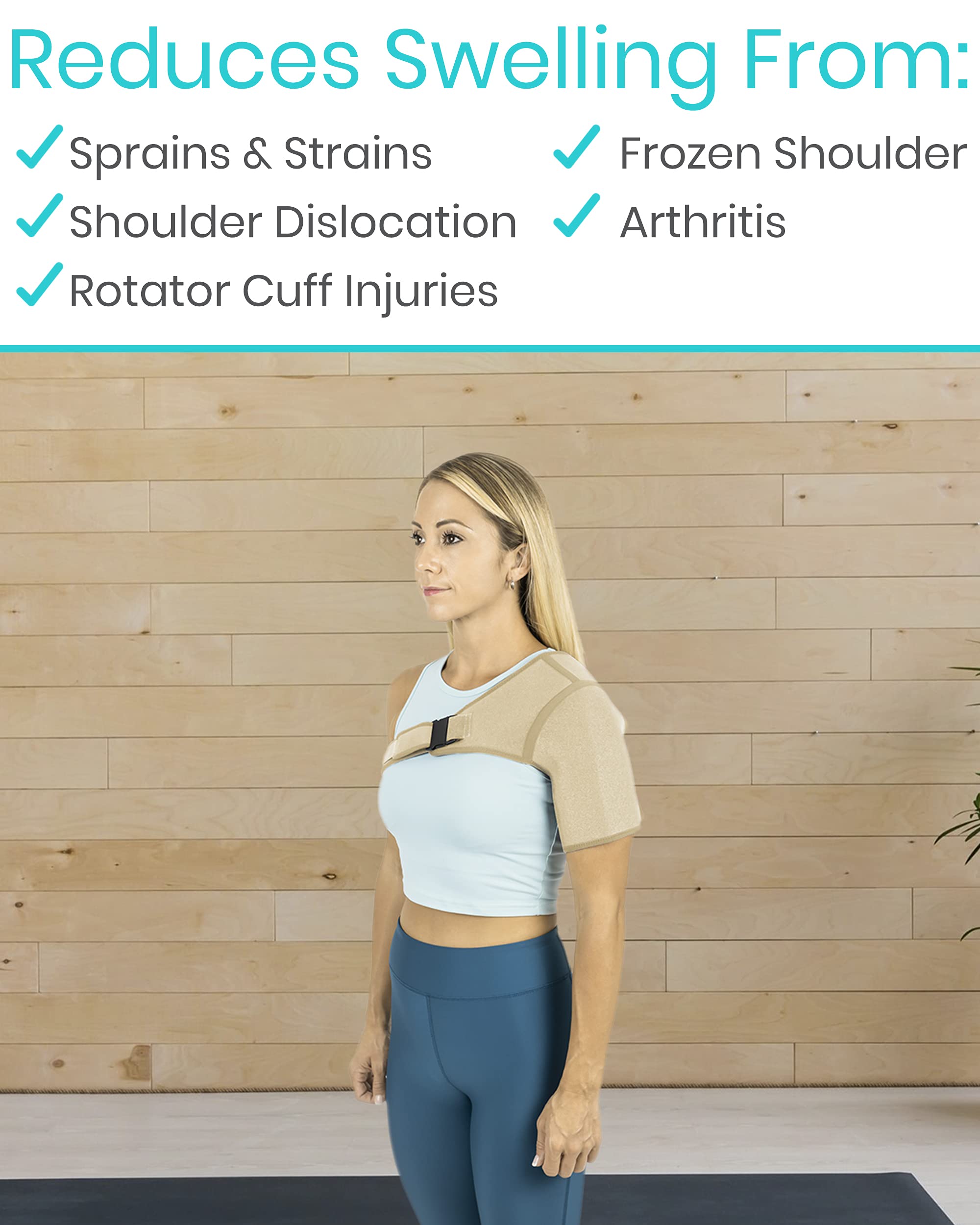 Vive Shoulder Brace Rotator Cuff Compression Support Men, Women