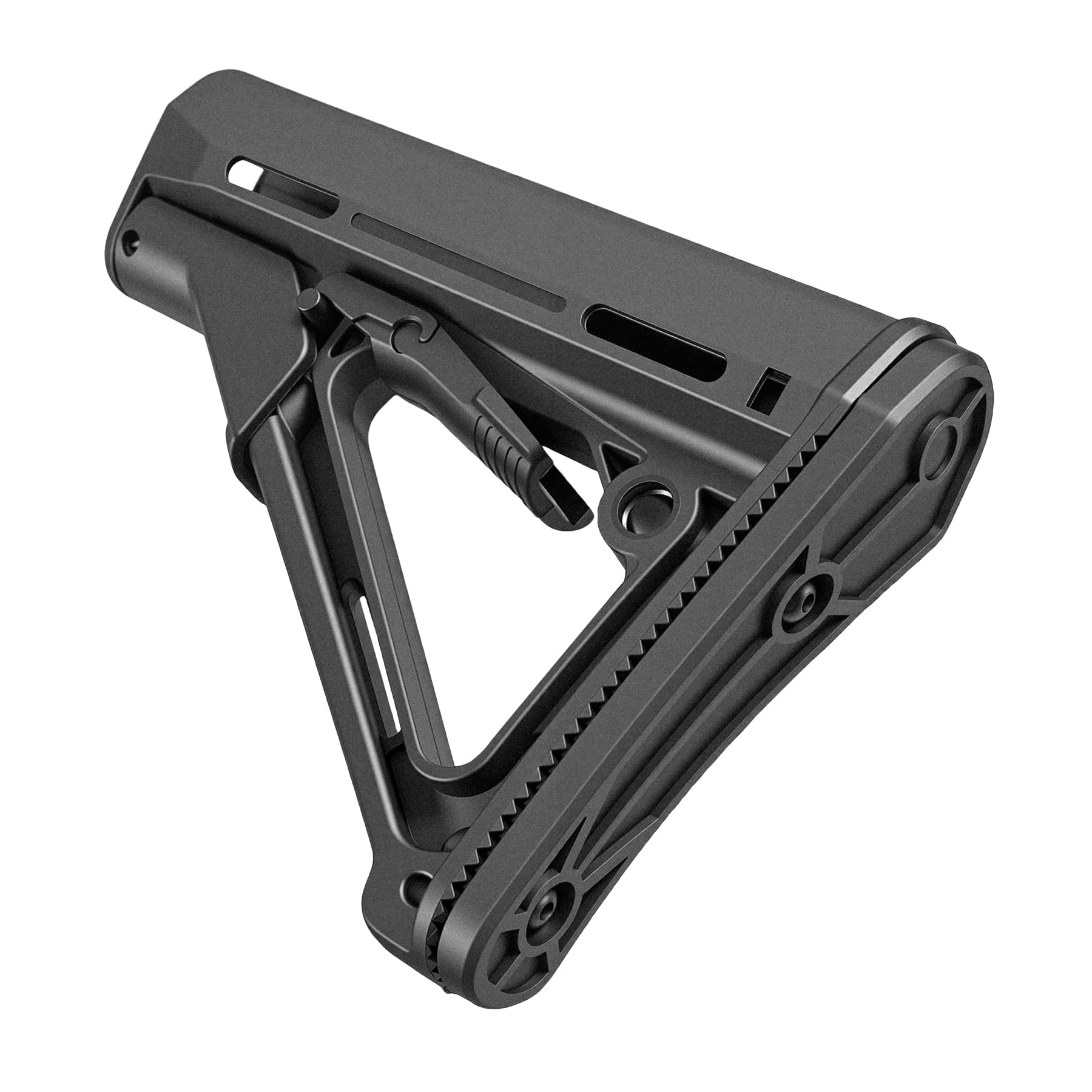 Fixed Stock Lightweight and Durable Black