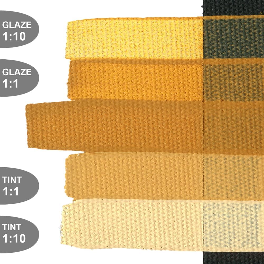 GOLDEN SoFlat Matte Acrylics, Yellow Oxide, 4 fl. oz. Jar, Professional Acrylic Paint, Semi-Opaque