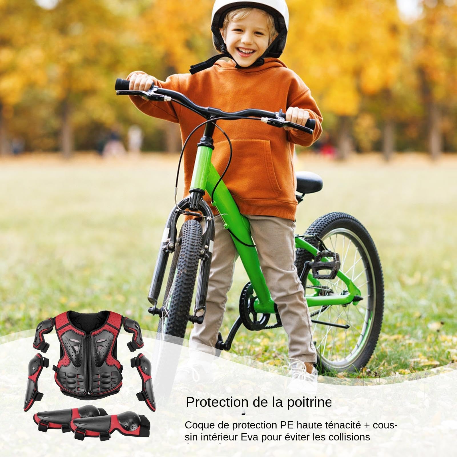 Protezione per Motocross,Attrezzature per Motocross Per,Protezione del corpo per moto per | Tuta da braccio per attrezzatura da ciclismo fuoristrada, protezione da equitazione di Motocr