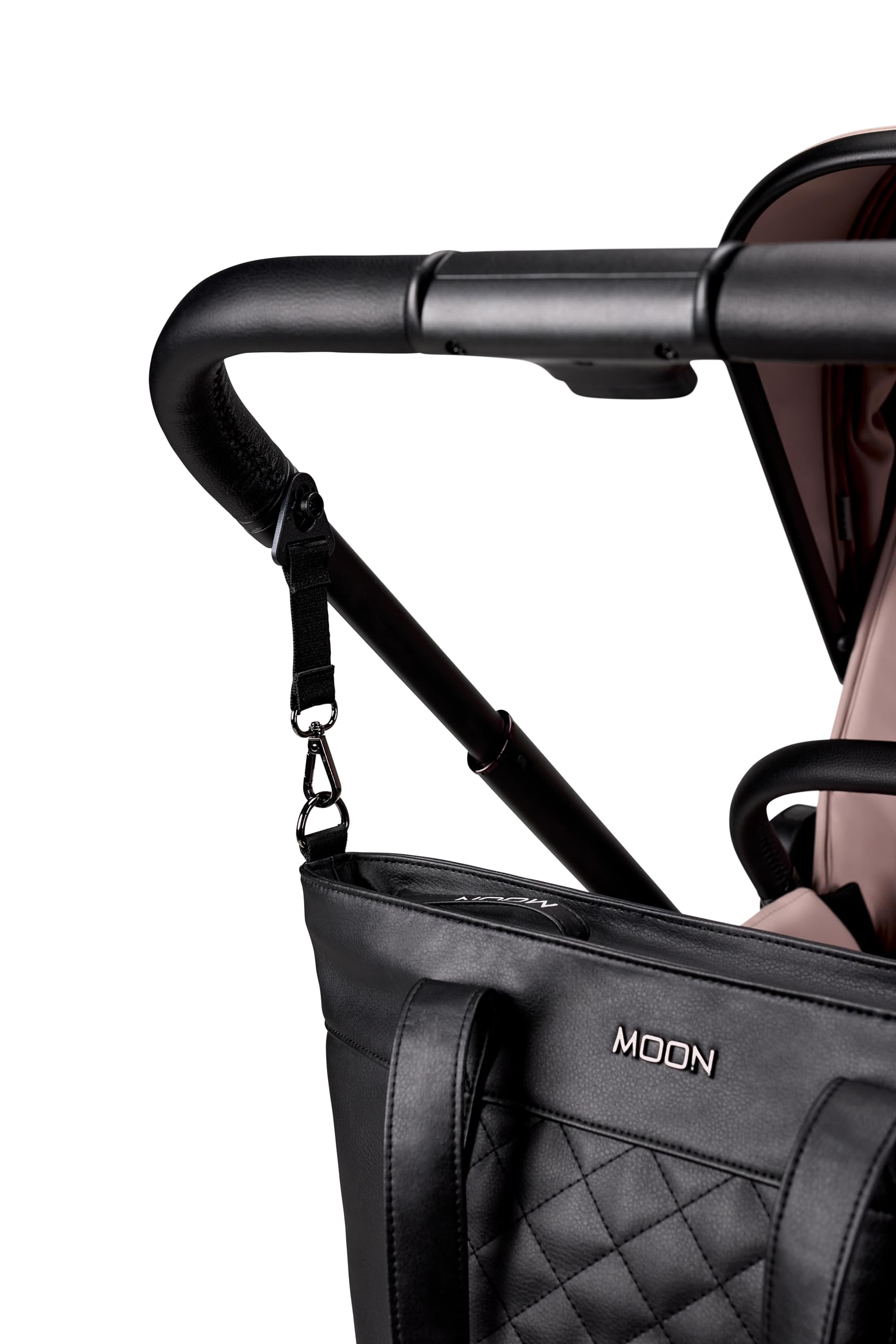 MOON Wickeltasche V-Shape black leather