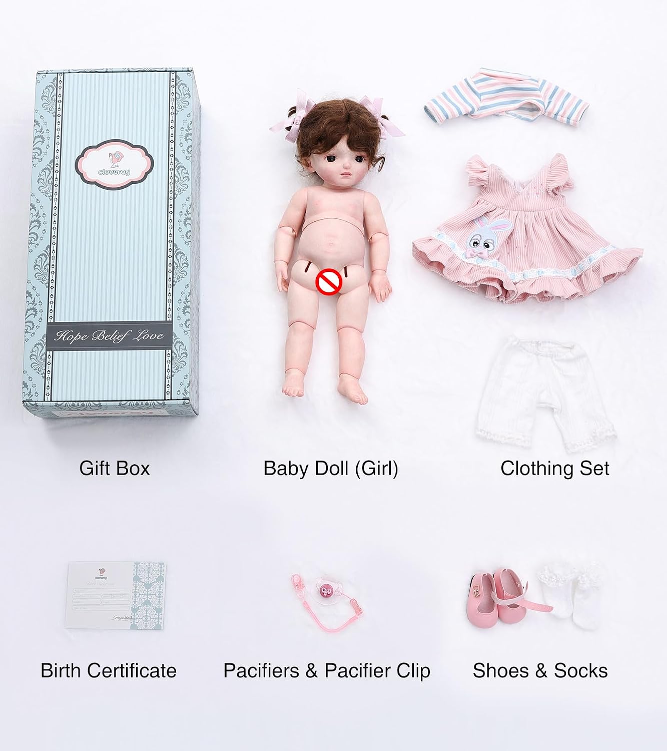 BJD Dolls 1/4 Ball Jointed Doll Fullset, 20 Inch (50cm) Full Vinyl Girl with 15 Articulated Joints and Brown Glass Eyes, Art Collectible Reborn-Style Doll for Ages 14+, Gift Box Packaging image 5