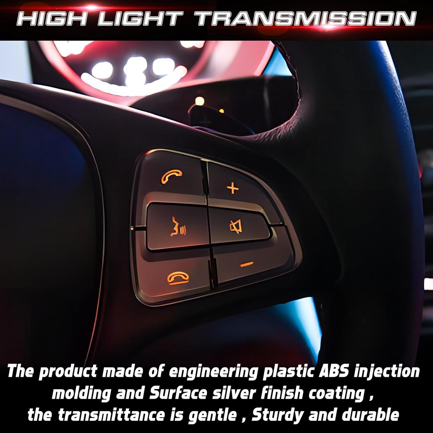 x xotic tech Driver Side Control Button Cover Trim Decoration, Compatible with Mercedes A B GLA GLS GLE CLS (Silver)