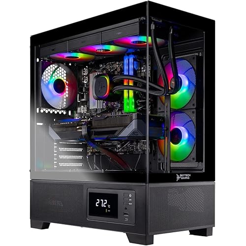 Skytech Gaming Azure 3 Plus Gaming PC, Intel i5 14400F 2.5GHz, NVIDIA RTX 5070 12GB, 1TB Gen4 NVMe SSD, 16GB DDR5 RAM 6000, 850W Gold ATX 3 PSU, 360 ARGB AIO, Wi-Fi, Win 11, Desktop