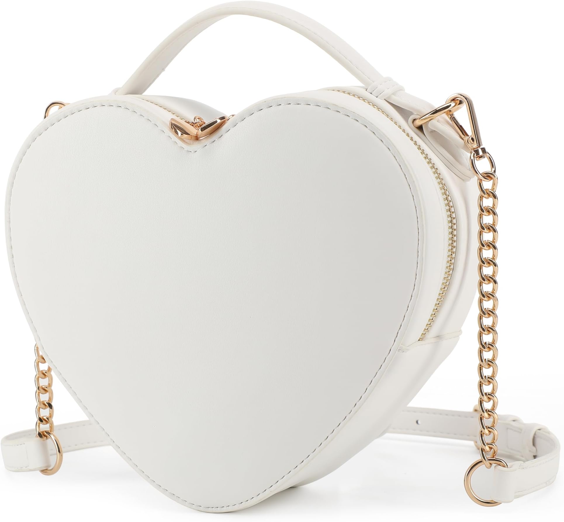 Heart Shape Crossbody Purse for Women – Cute Valentine’s Gift Handbag, Zip-Around Shoulder Bag for Teens