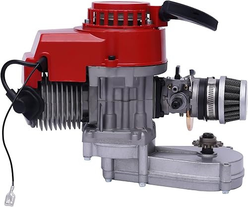Motor de carreras de 49cc 47cc 50cc 2 tiempos para Pocket Quad Dirt Bike Recoil Pull Start Single Cylinder Air Cooling