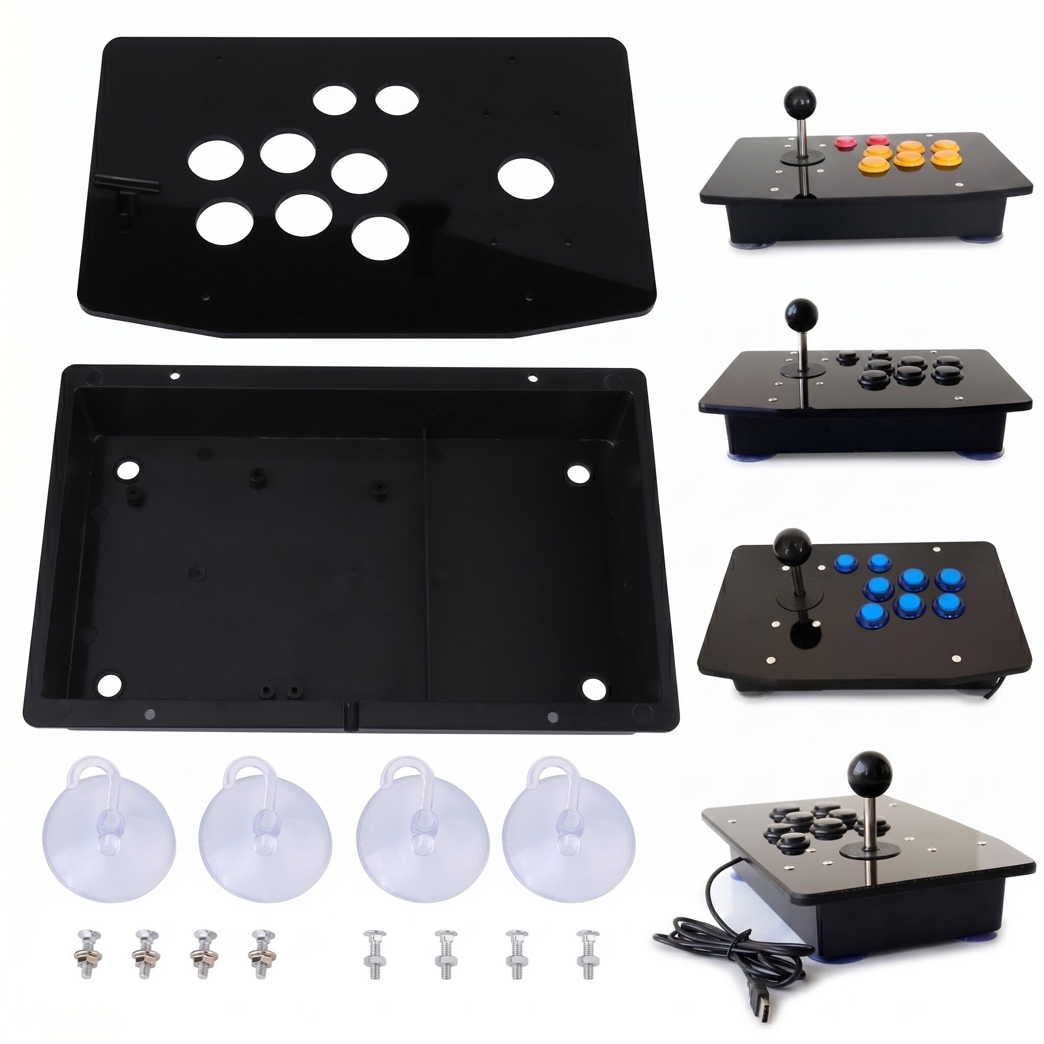 Pannello Acrilico Fai da Te Nero Kit Ricambio per PC Desktop Laptop