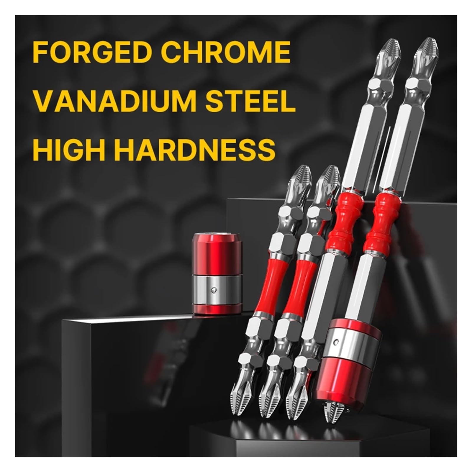 10 Uds 65mm 100mm doble extremo PH2 puntas de destornillador magnético vástago hexagonal antideslizante broca impacto cabezal cruzado herramientas Apto para madera y metal