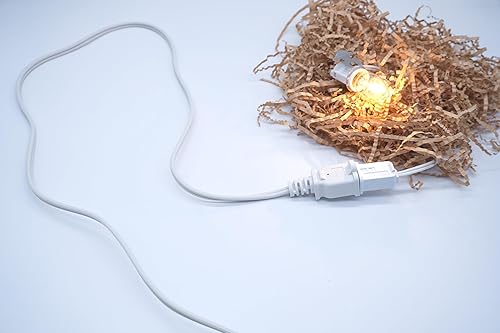 Miniatura 6 de Paquete de 2 cables de extensión polarizados de 5 pies, 2 clavijas de EE. UU., CA interior, 2 clavijas, macho y hembra, para NEMA 5-15P a NEMA 5-15R