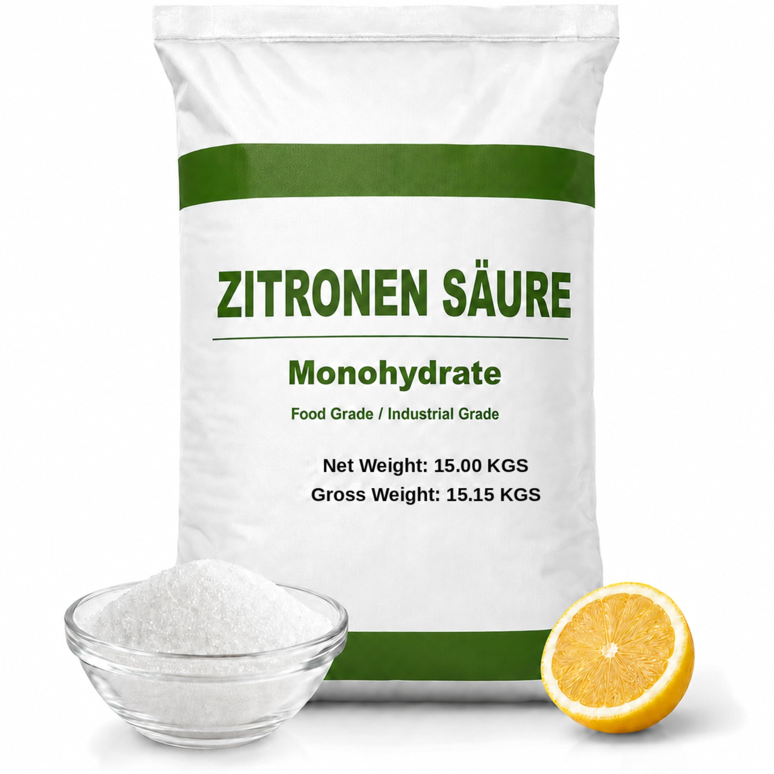 Buxtrade 15 kg Zitronensäure E330 – Lebensmittelqualität, 100% rein, vegan