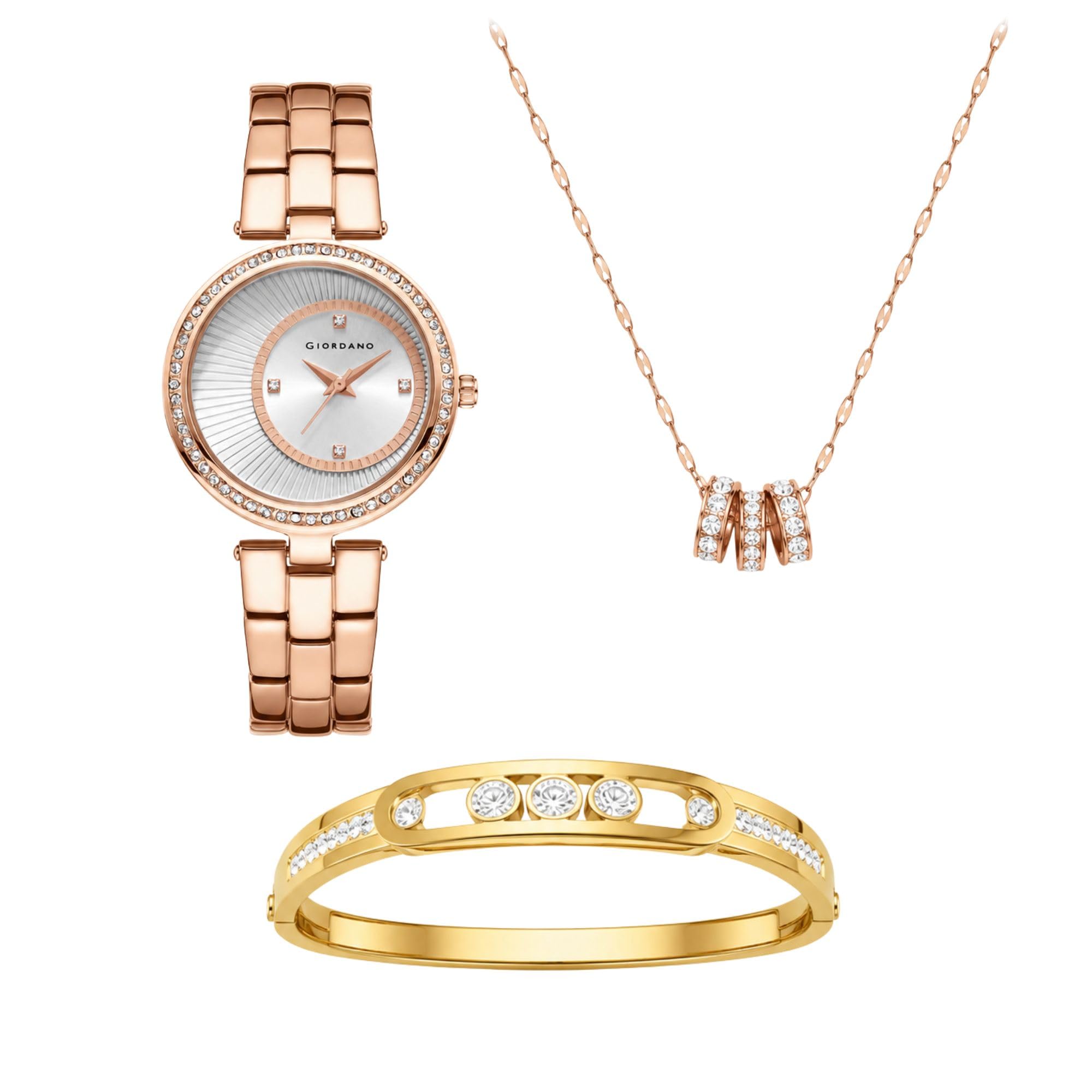 giordano AW23 Collection Analog Stylish Wrist Watch for Women Water Resistant Classy Dial with Stainless Steel Case to Compliment Your Look | Ideal Gift for|Ladies|Girls - A2056-picture-12