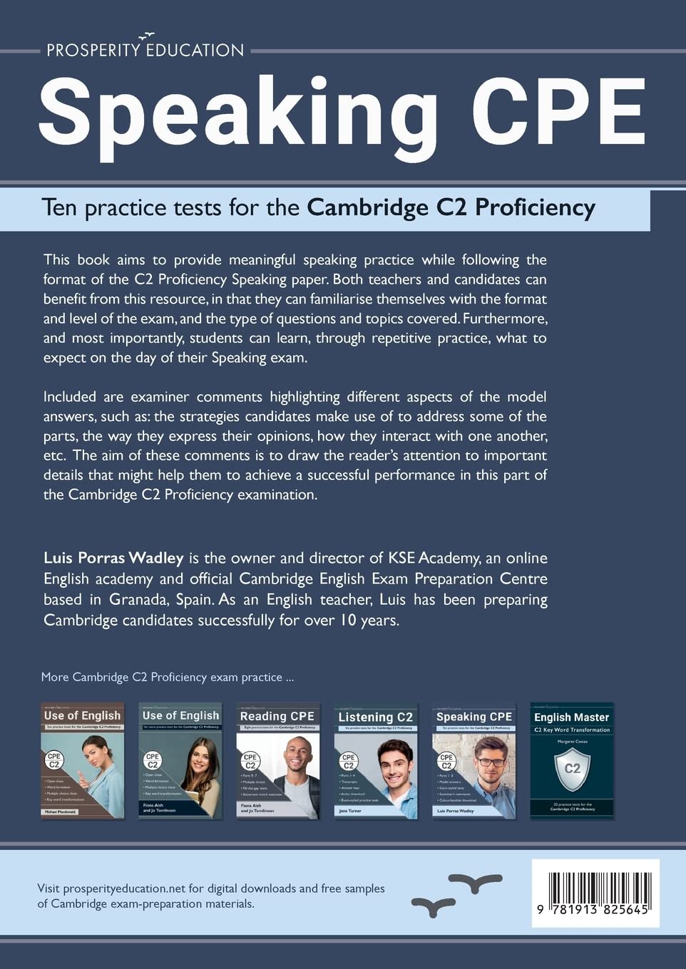 Speaking CPE: Ten practice tests for the Cambridge C2 Proficiency, with answers and examiners' comments (Cambridge C2 English)