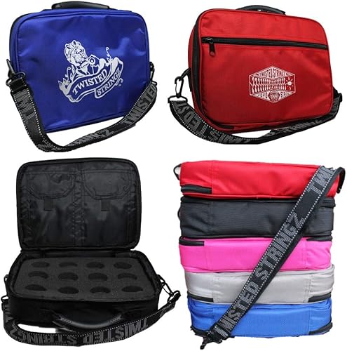 Bolsa de yoyó de lujo - Estuche de transporte YoYo - Capacidad para 12 yoyos- Correa de hombro de triple puntada - Gráficos dobles (azul) Bolsa de yoyó de lujo - Estuche de transporte YoYo - Capacidad para 12 yoyos- Correa de hombro de triple puntada - Gráficos dobles (azul)