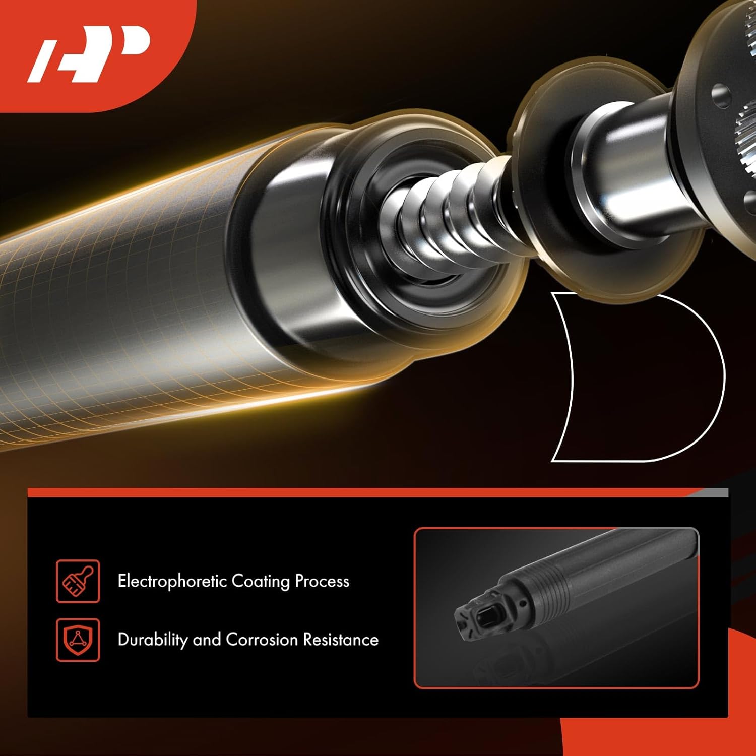 A-Premium Rear Right Tailgate Power Lift Support Shock Strut Compatible with BMW E71 E72 X6 2007-2014 Sport Utility