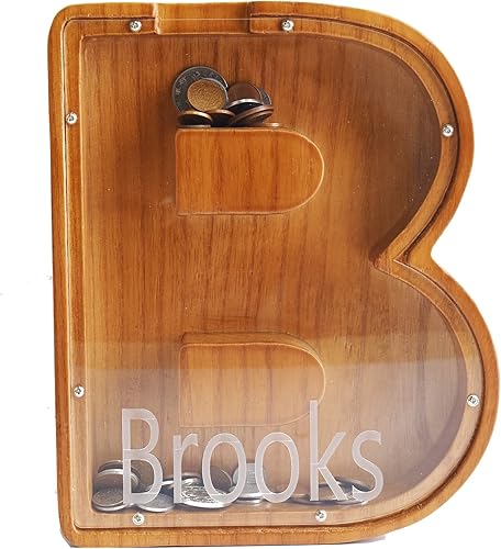 Miniatura 3 de Alcancía de letras de madera grande personalizada, alcancía de letras para niños, alcancía personalizada con nombre personalizado, se puede utilizar