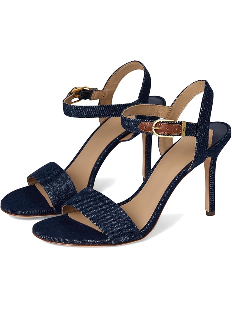 Navy Lauren Ralph Lauren Gwen Denim Sandals