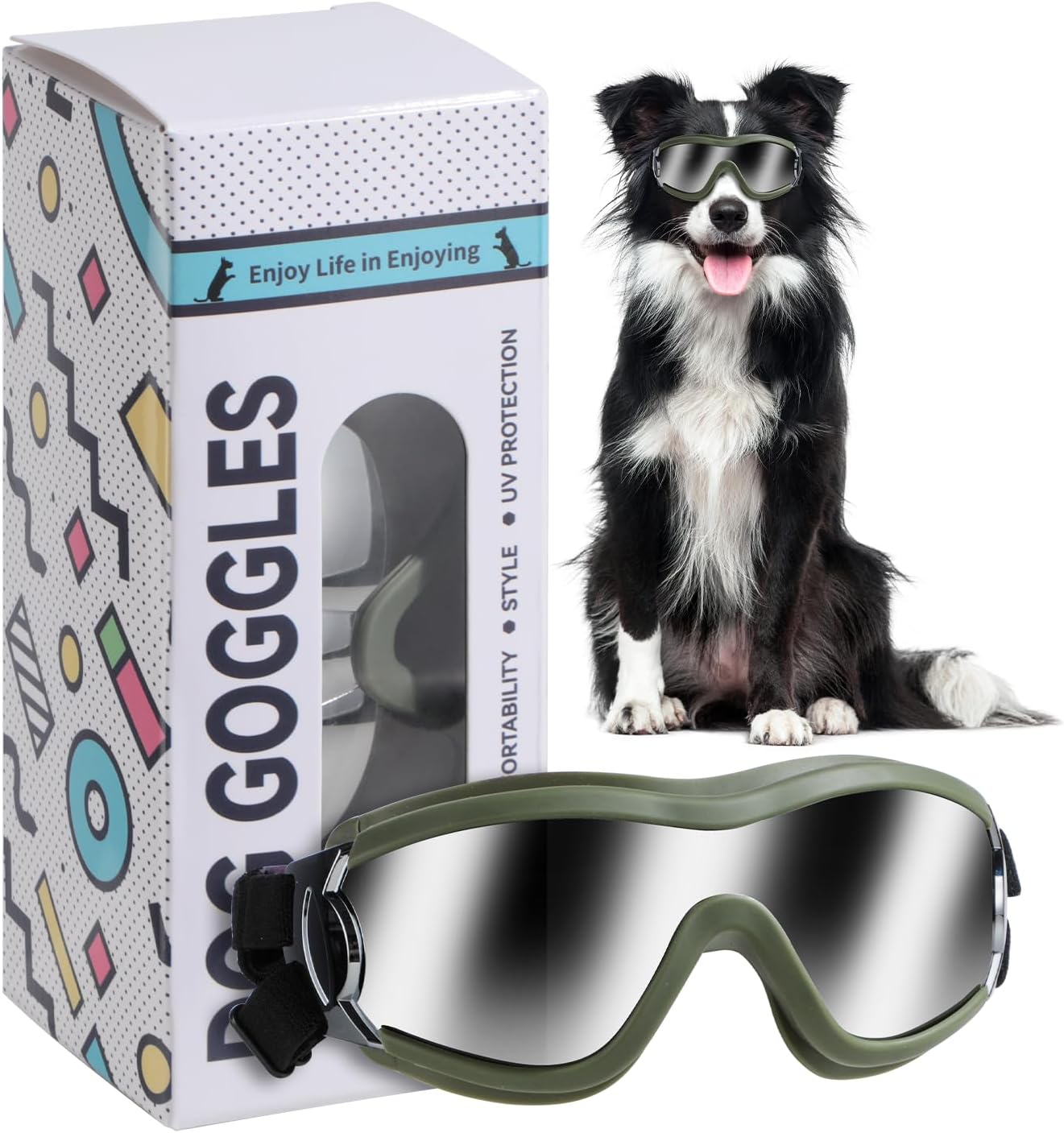 NVTED Dog Sunglasses Goggles, UV...