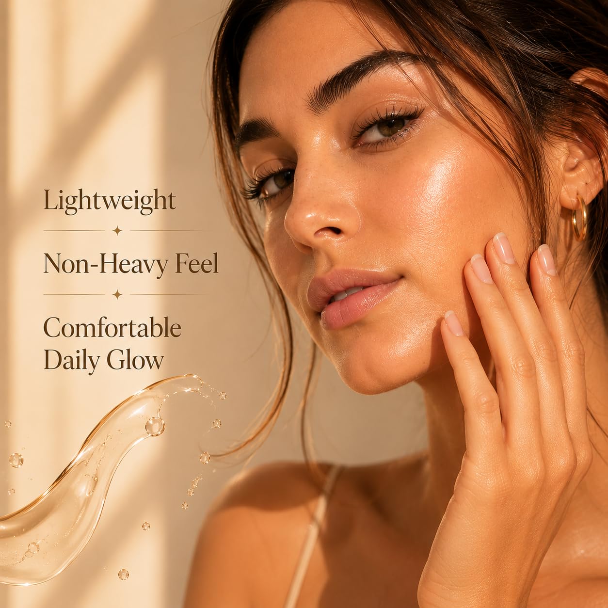 Bronzing Drops for Face and Body –Espresso Glow - Sunless Self Tanner with DHA, Hyaluronic Acid & Vitamin E – Customizable Gradual Tan – Hydrating Glow Formula – Cruelty Free