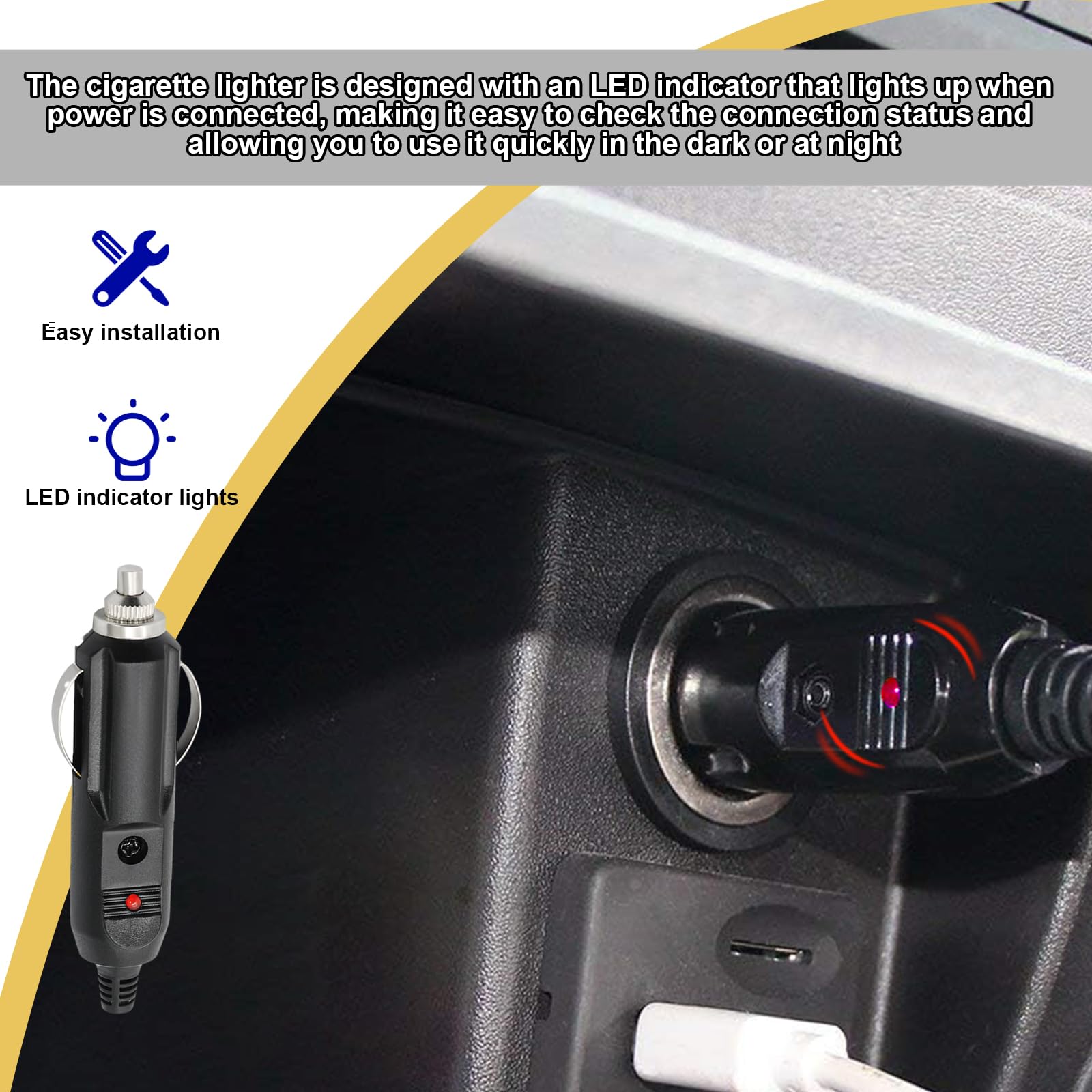 cigarette lighter dc to ac adapter Ac to DC Converter 12V 10A 120w Car Cigarette Lighter Socket 110-240v to 12V Ac/dc Power Adapter, Black