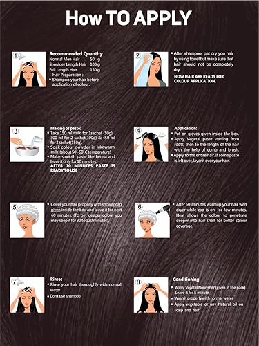 Miniatura 9 de Vegetal Color de cabello seguro, color burdeos, 3.53 onzas, certificado orgánico químico y libre de alergias, color natural para el cabello sin