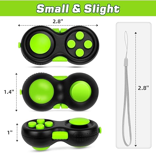 Miniatura 108 de WTYCD El Fidget Retro original: Juego de control clásico de goma Fidget Focus Toy con funciones de 8 vueltas y cordón - perfecto para aliviar