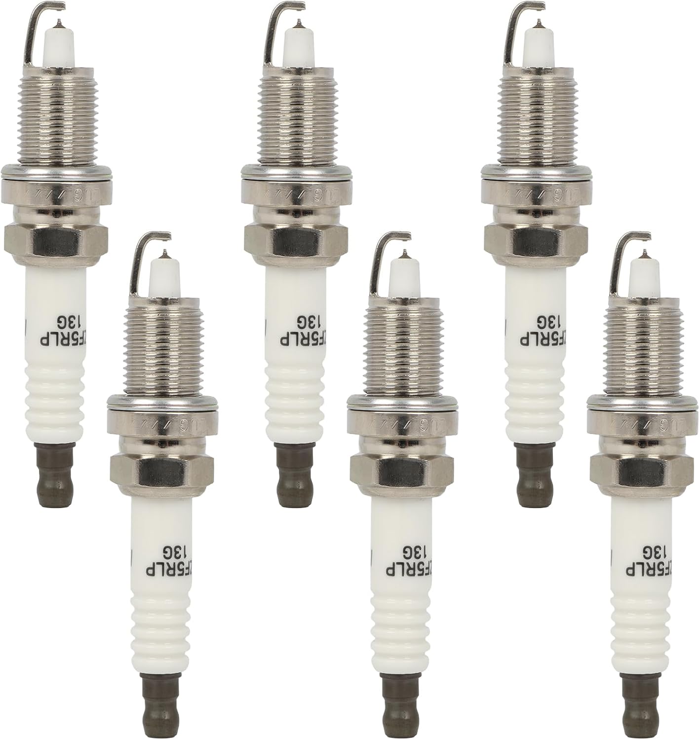 ECCPP Compatible 1999-2004 for Chrysler for 300M 3.5L/V6 6*Spark Plugs Platinum Iridium #7781,ZFR5LP-13G