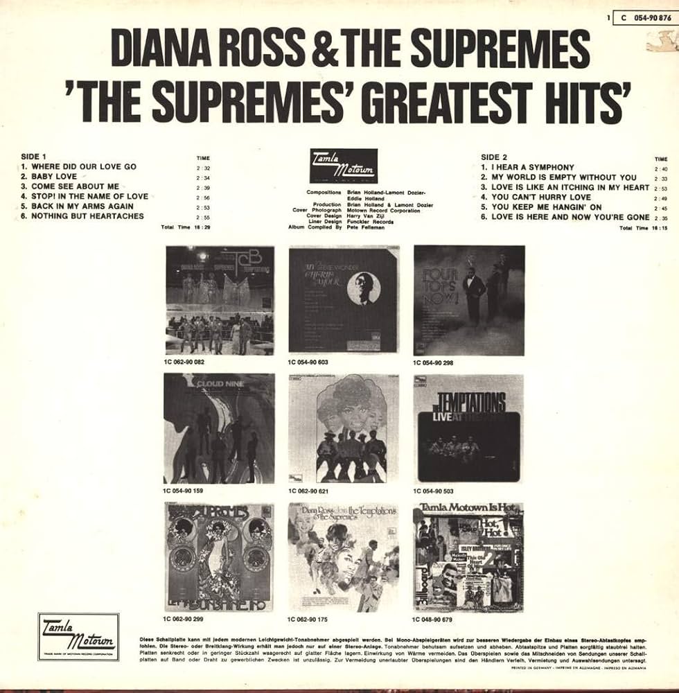 ダイアナ・ロスとシュープリームス・グレイテスト・ヒッツ CD-4レコード ダイアナ・ロスとシュープリームス・グレイテスト・ヒッツ CD-4