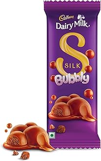 Dairy Milk Silk Bubbly Valentine's Gift Pack Chocolate Bar, 46 g