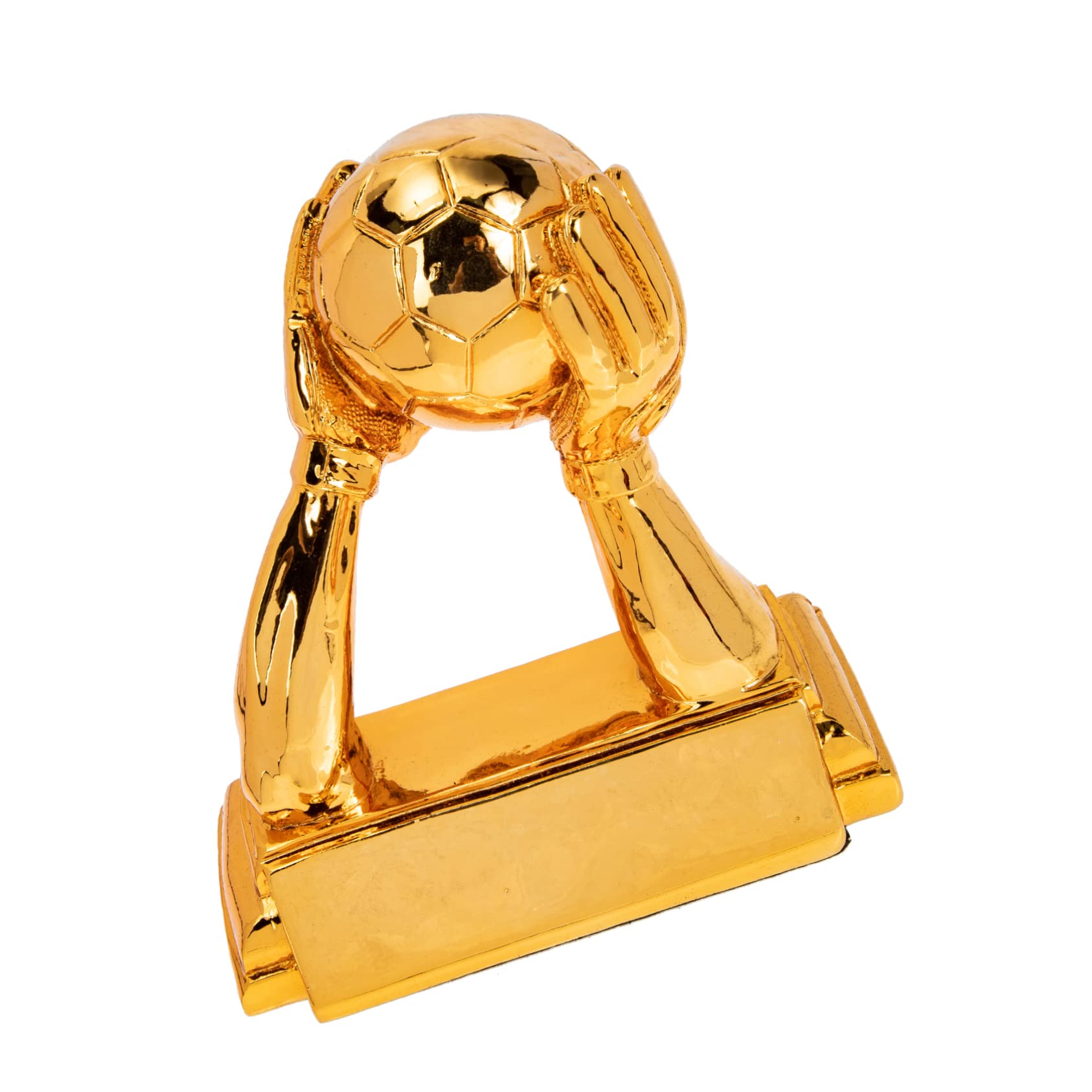 HEMOTON Fußball Trophäe für Torhüter Goldenes Design Kreative Resin Souvenir für Fans zur Fußballfeier Heimdekoration