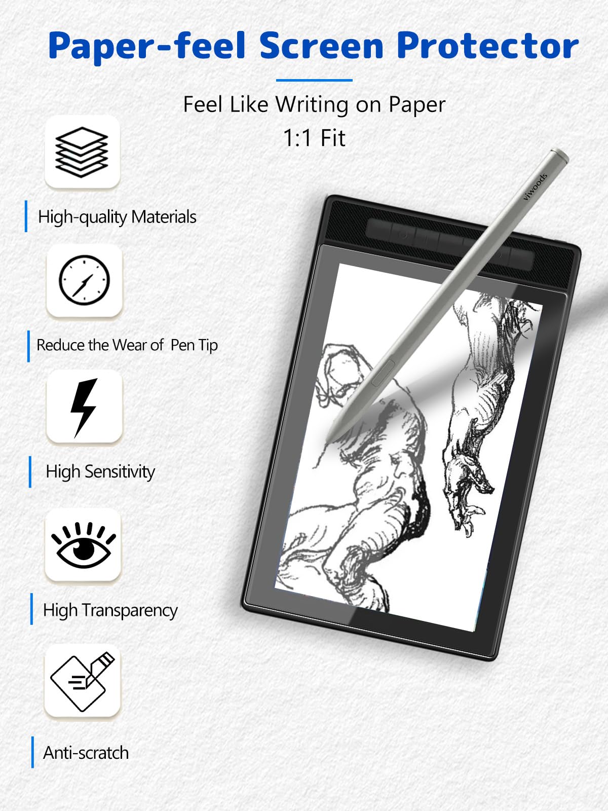 Amazon.com: Arxonis 2-Pack Matte Screen Protector for HUION Kamvas