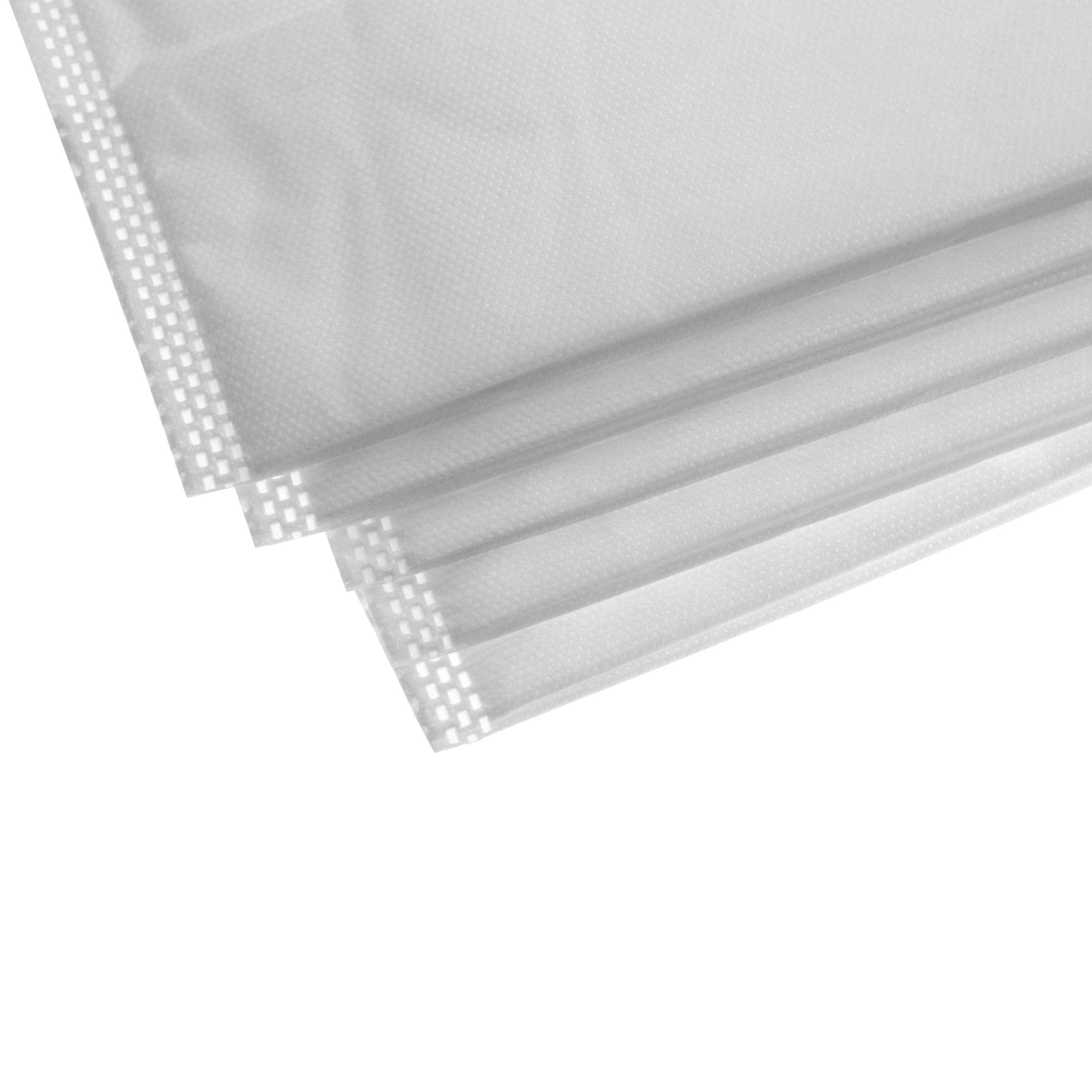 vhbw 20x bolsa compatible con Thomas Inox 1545 S | Inox 1445 SFE, 1250 S, 1445 S, 1243 aspiradora - 35 cm x 34 cm blanco
