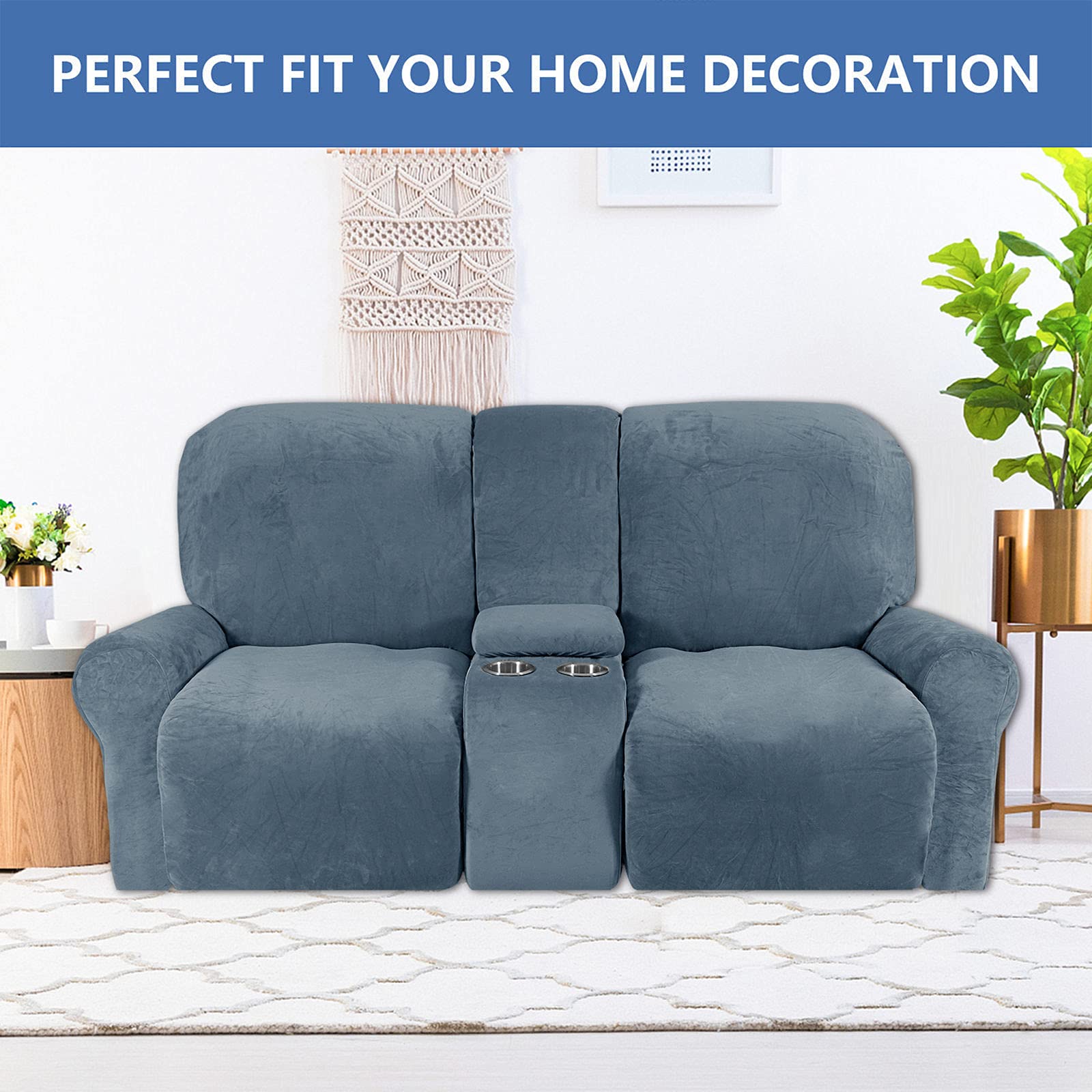 Housse de Fauteuil Inclinable ou Canapé, en Daim, ... - Grandado
