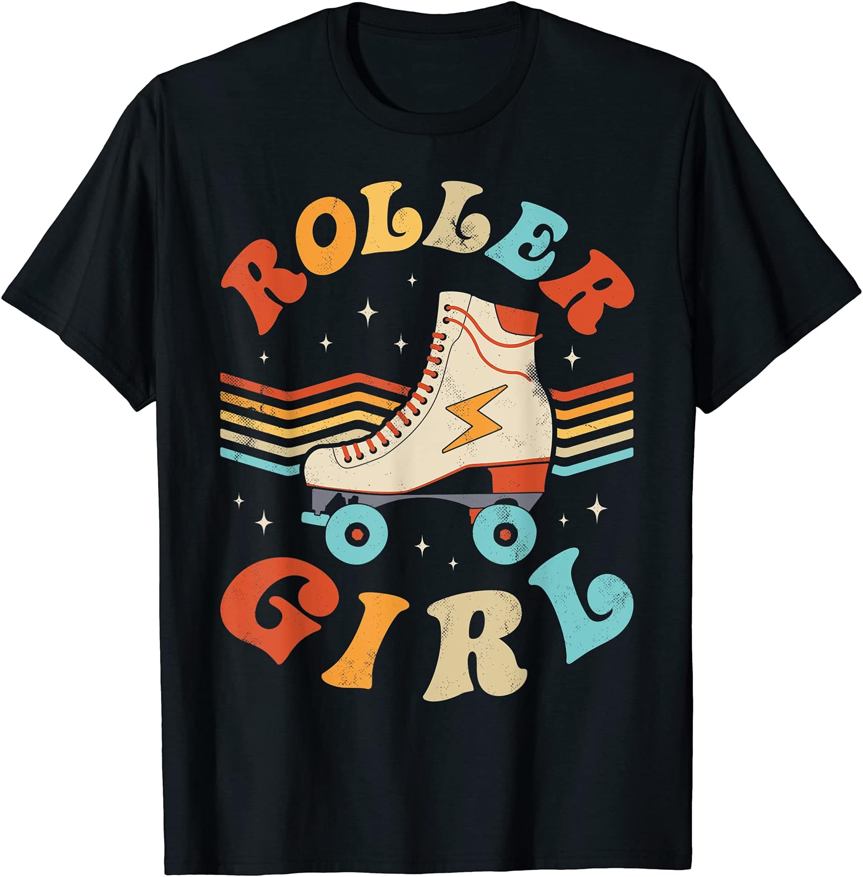 Retro 70s 80s Roller Skating CoRoller Girl Skater Skating Retro Vintage 70s 80s Skates Cute T-ShirtOEKO-TEX STANDARD 100