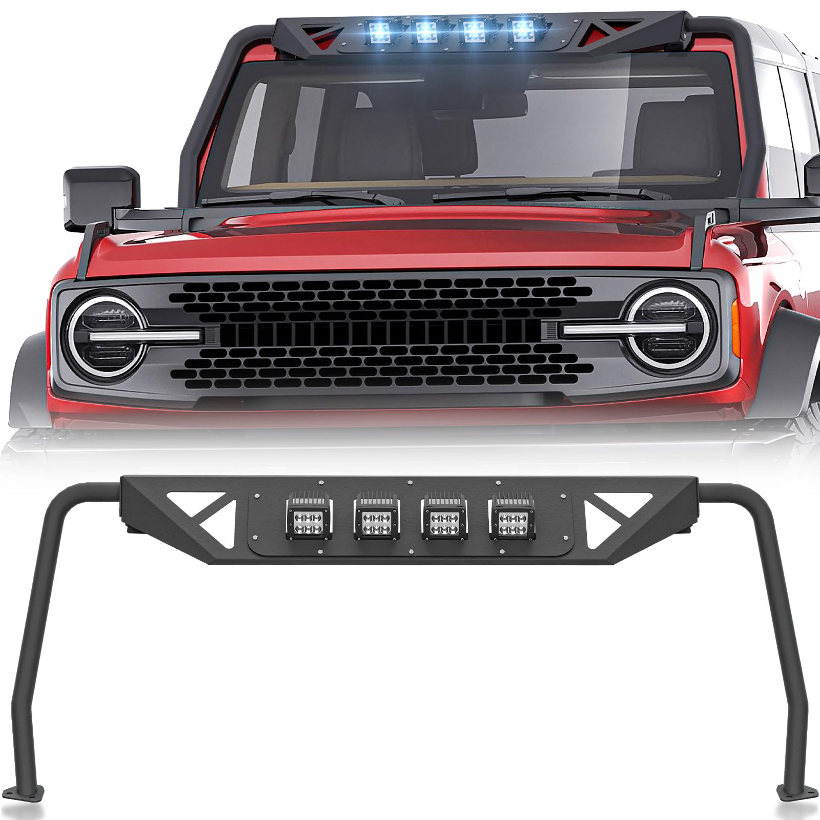 Amazon.com: YZONA for Bronco Madmax Windshield Frame Cover with 4