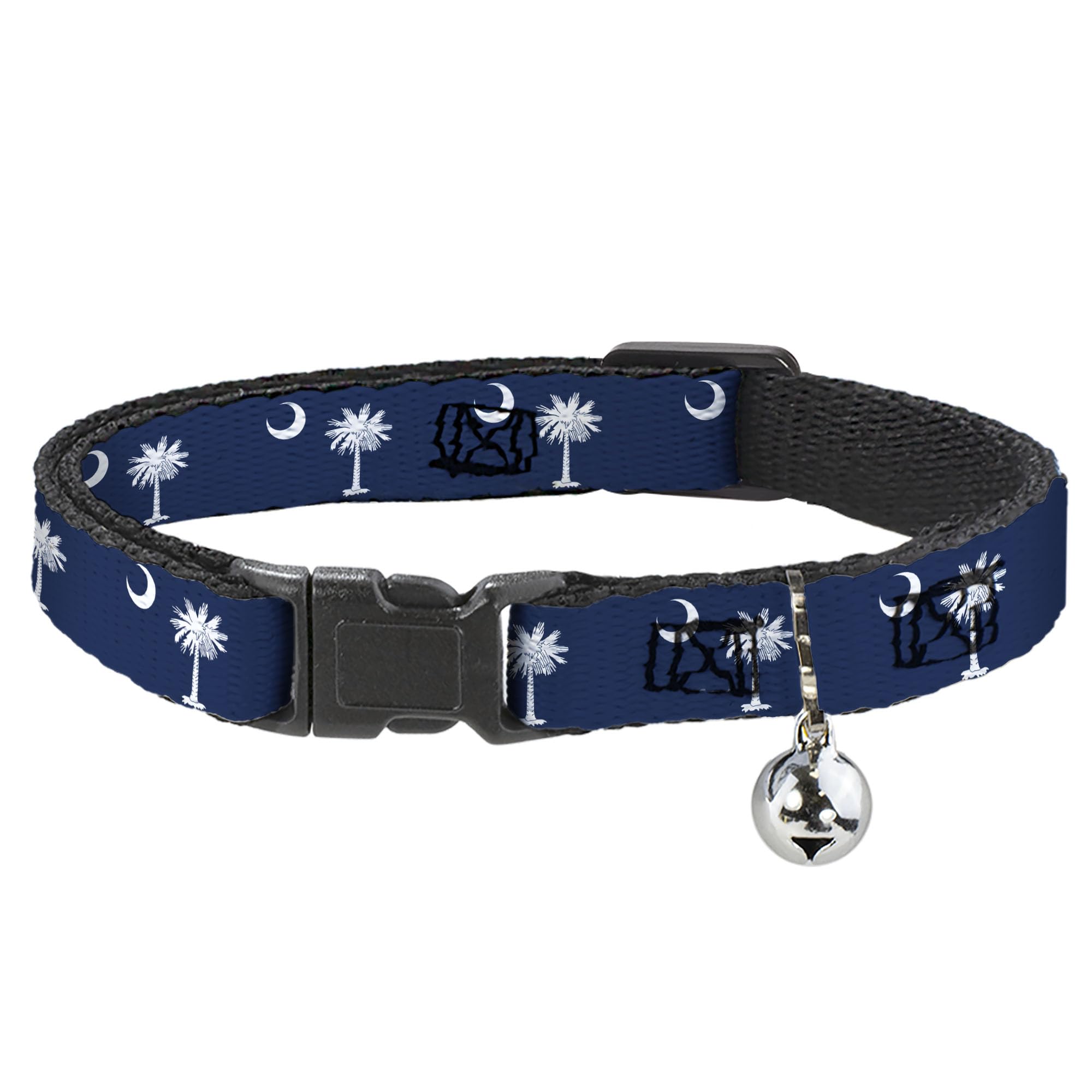 Collar de gato separable para evitar enganches con diseño de Carolina del Sur