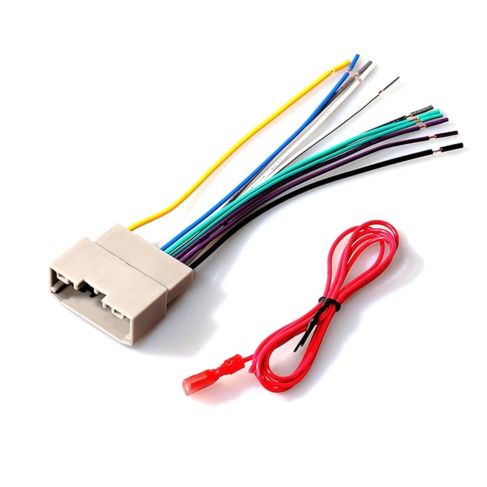 Buy RED WOLF Car Stereo Radio Wire Harness Replacement for 20072011