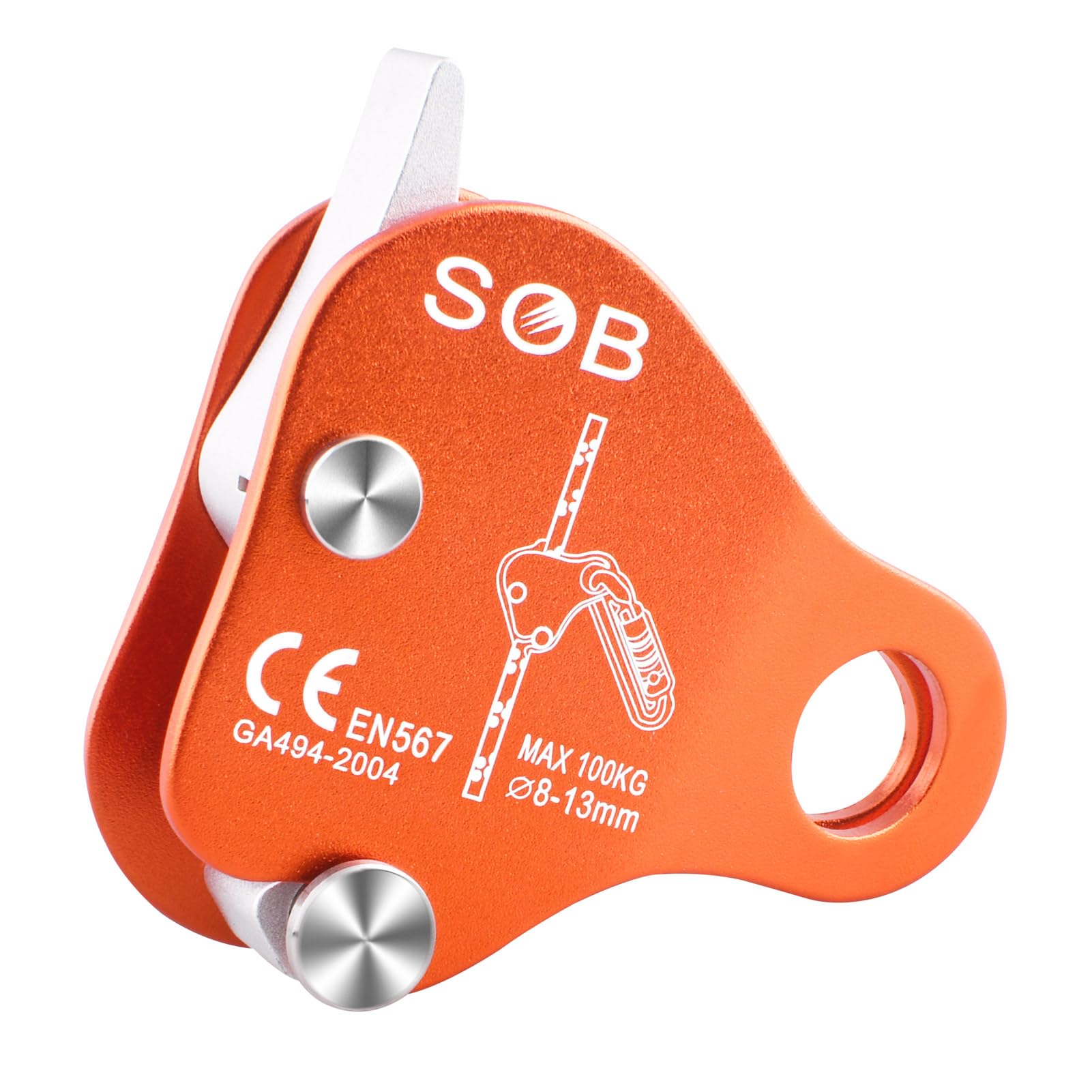 Azarxis 35 kN 50 kN Climbing Rescue Figure 8 Descender Large Bent-Ear Rigging Plate Heavy Duty & High Strength Rappel Device Equipment for Rappelling Belaying Tree Climbing Aerial Silks Rigging