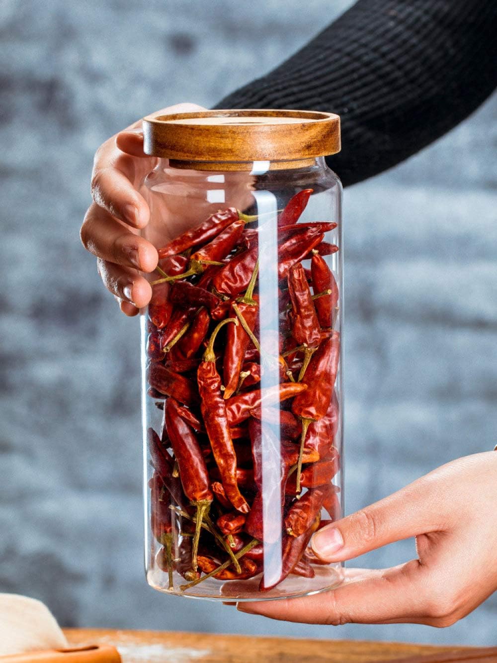 NSWMDSTD Storage Containers,1Pc Food Storage Jars With Lid Container