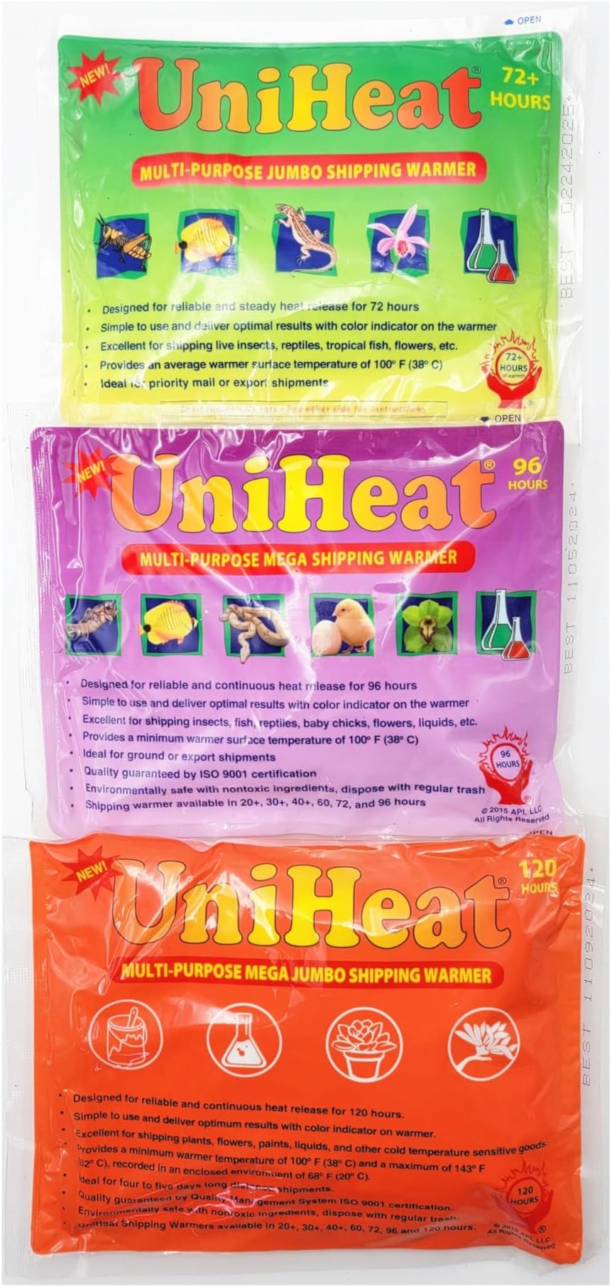 Uniheat 72+ Hour Jumbo Shipping Warmer Heat Pack